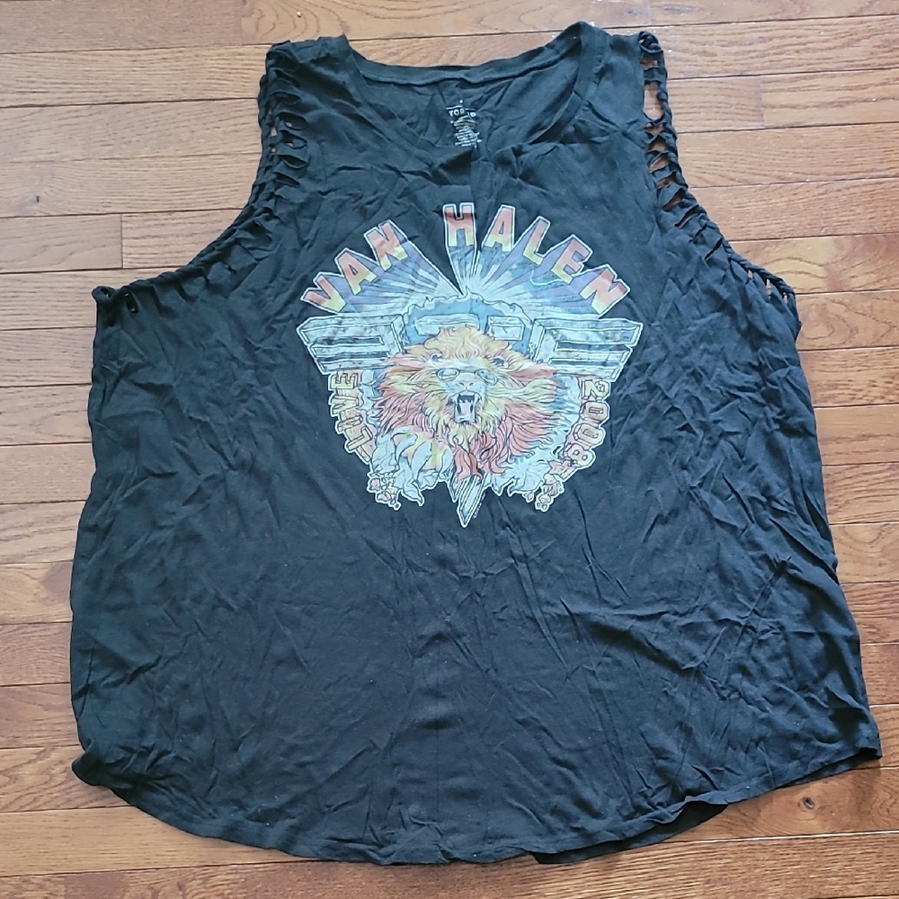 Torrid Black Graphic Muscle Tee